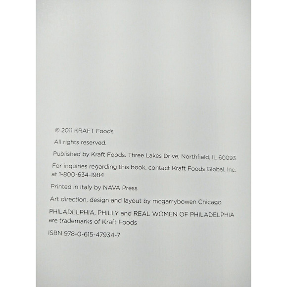 Cooking with Pheeling Philadelphia Cream Cheese Kraft - 2011 Paperback Cookbook - Picture 9 of 10